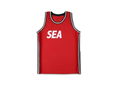 WIND AND SEA SEA BASKET TANK TOP "Red"