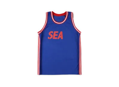 WIND AND SEA SEA BASKET TANK TOP "Blue"