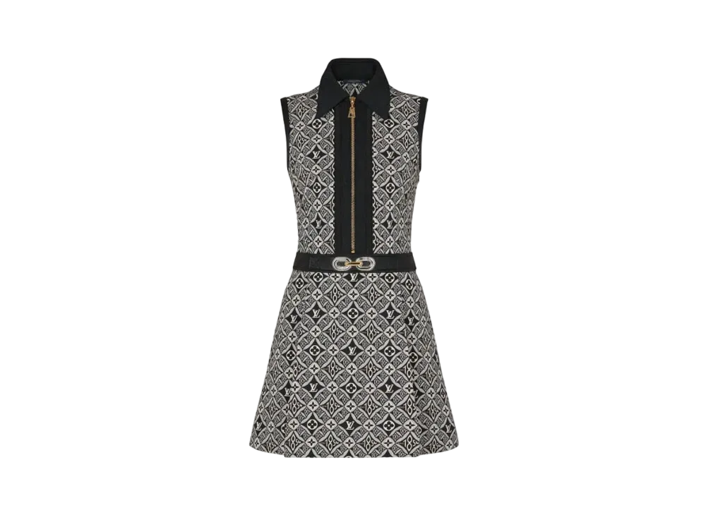 Louis Vuitton Since 1854 Fit and Flare Mini Dress ”Noir”