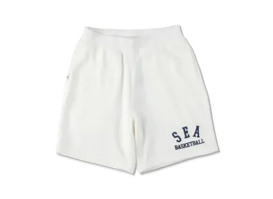 WIND AND SEA SEA (A-HOOPS) WARM UP SWEAT SHORTS "White"