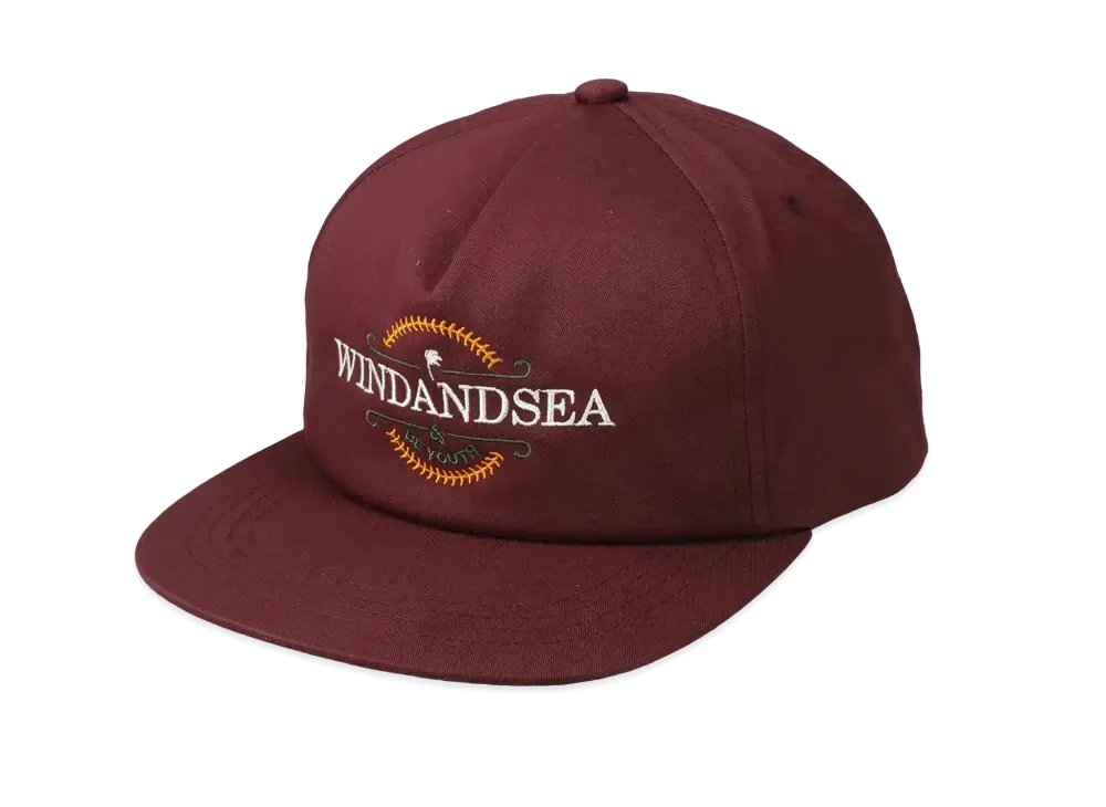 WIND AND SEA WDS (BE YOUTH TOWN) CAP "Burgundy"