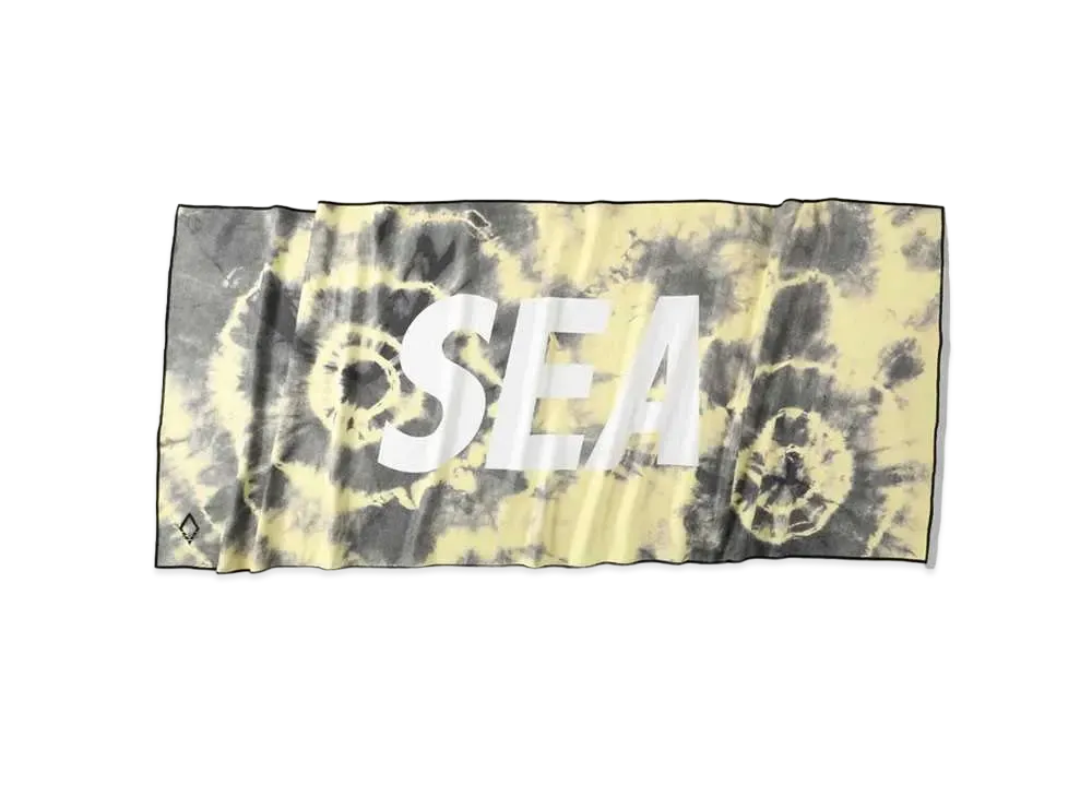 WIND AND SEA NOMADIX X WDS CAMP TOWEL "Yellow Tie Dye"