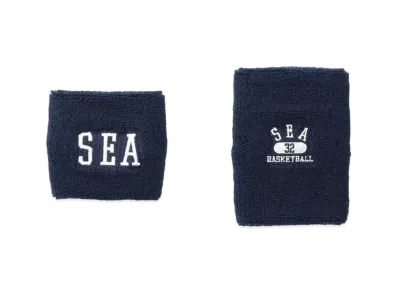 WIND AND SEA SEA (A-HOOPS-32) WRIST BANDS - 2PCS "Navy"