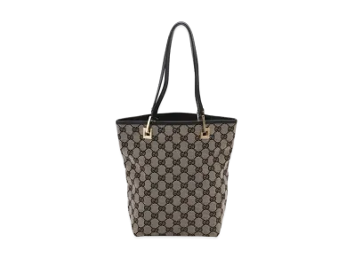 GUCCI GG Canvas Tote Bag "Beige/Black"