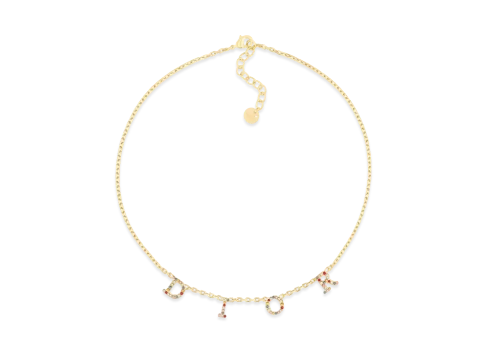 Dior Dior(r)evolution Rhinestone Necklace "Gold/Multicolor"