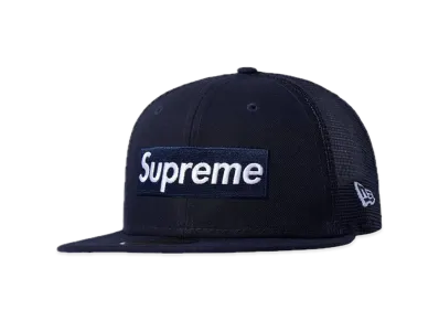 Supreme Box Logo Mesh Back New Era "Navy" (22SS)