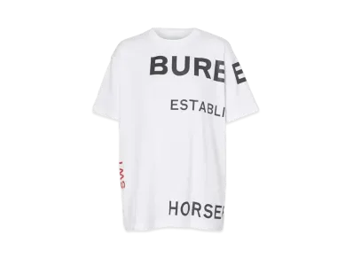 Burberry Horseferry Print Oversize T-shirt "White"