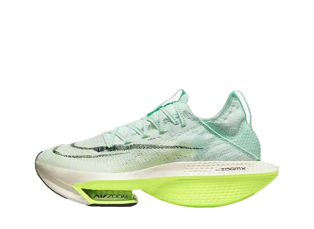 Nike Women's Air Zoom Alphafly Next % 2 "Mint Form/Bolt/Coconut Milk/Cave Purple"