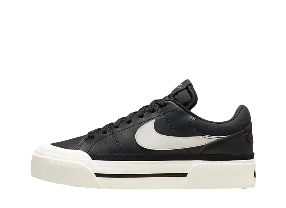Nike Women's Court Legacy lift "Black/White/Team Orange/Sail"