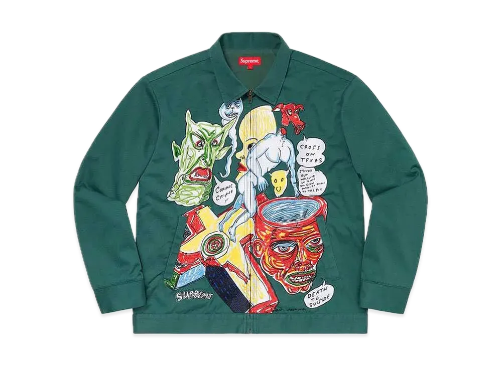 Supreme Daniel Johnston Embroidered Work Jacket 