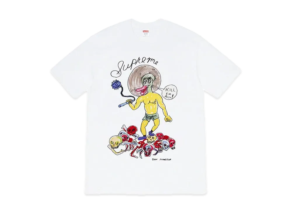 Supreme Daniel Johnston Kill Em All Tee "White"