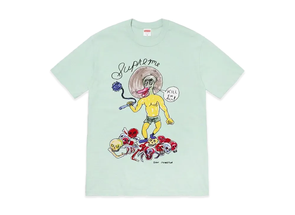 Supreme Daniel Johnston Kill Em All Tee "Light Teal"