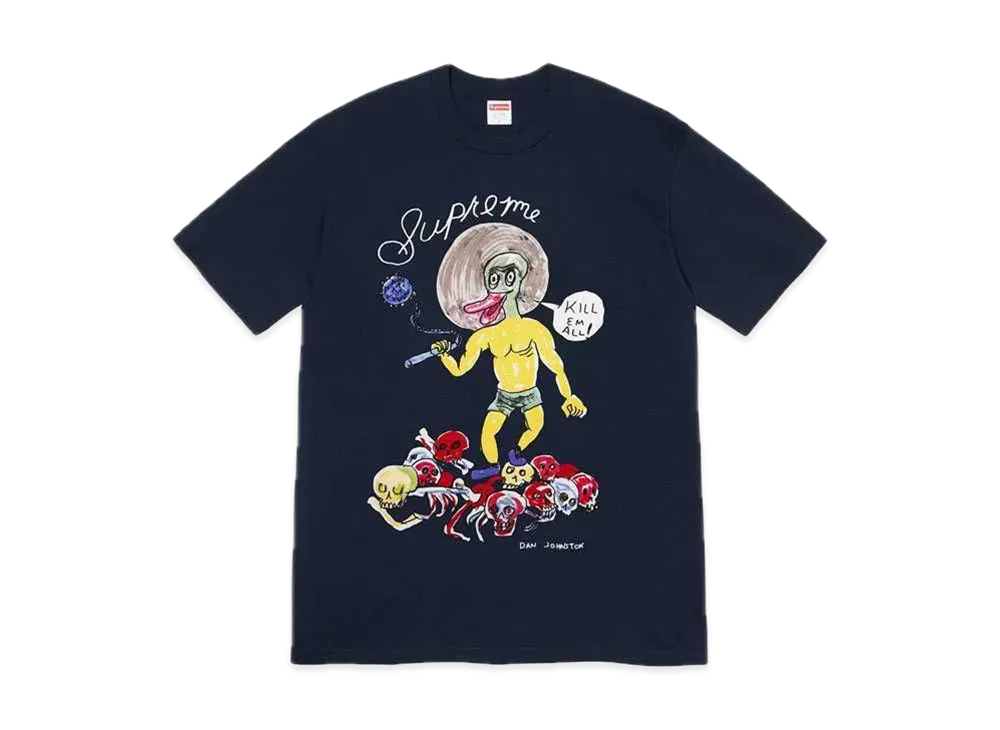 Supreme Daniel Johnston Kill Em All Tee "Navy"