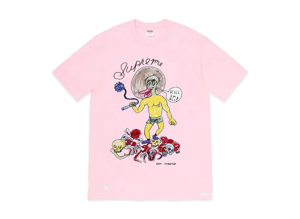 Supreme Daniel Johnston Kill Em All Tee "Light Pink"