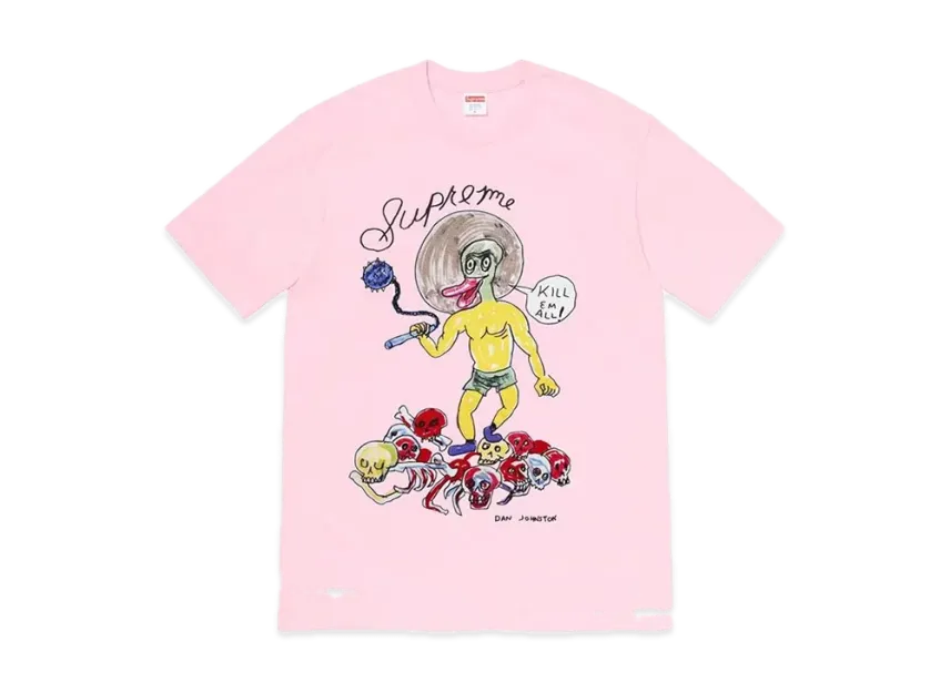 Light ファッション Supreme Daniel Johnston Kill Em All Tee Light ファッション Supreme Daniel Johnston Kill Em All Tee
