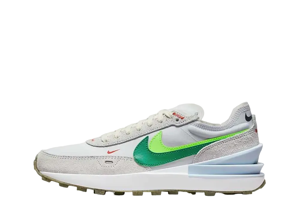 ナイキ ウィメンズ ワッフル 1 SE "フットボール グレー/ゴースト グリーン/マント ラオレンジ/ネプチューン グリーン"