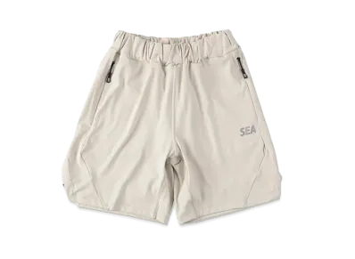WIND AND SEA SEA (GET FIT BACK) Gym Shorts "Beige"