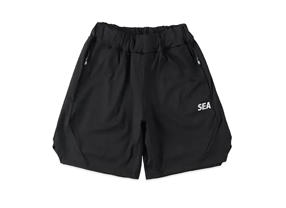 WIND AND SEA SEA (GET FIT BACK) Gym Shorts "Black"