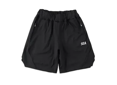 WIND AND SEA SEA (GET FIT BACK) Gym Shorts "Black"