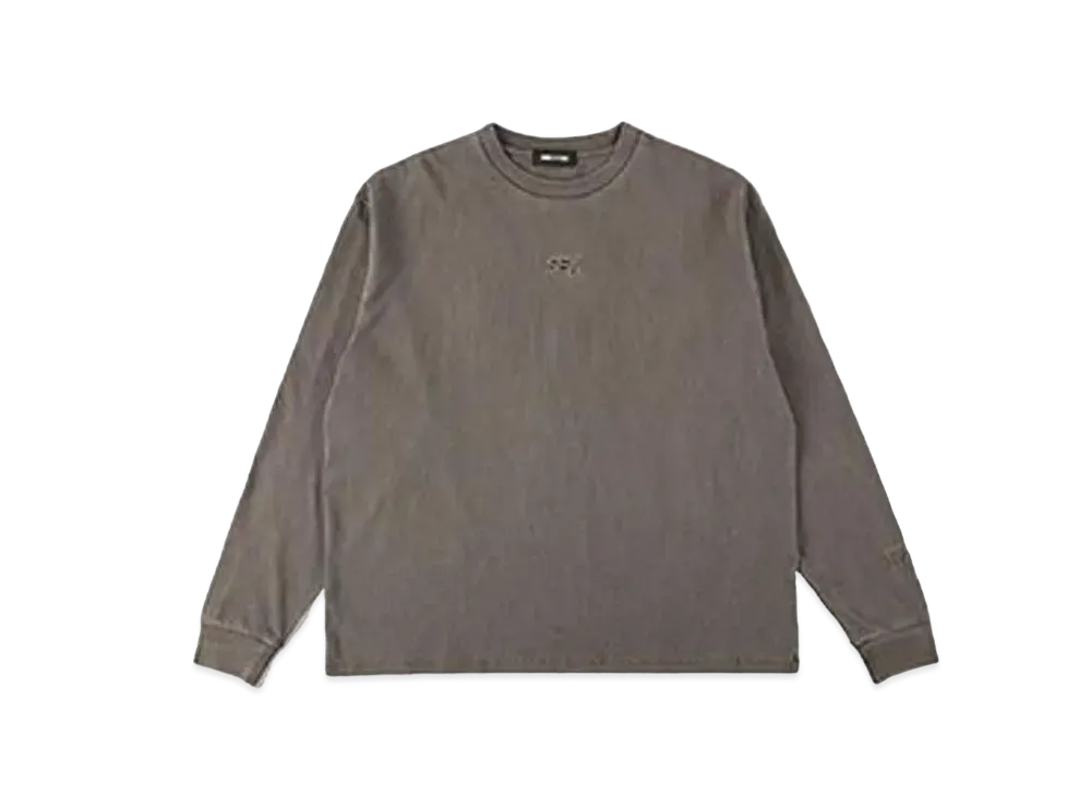 WIND AND SEA SEA (pigment-dye) L/S Tee "D.Gray"