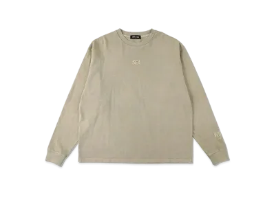 WIND AND SEA SEA (pigment-dye) L/S Tee "Charcoal"