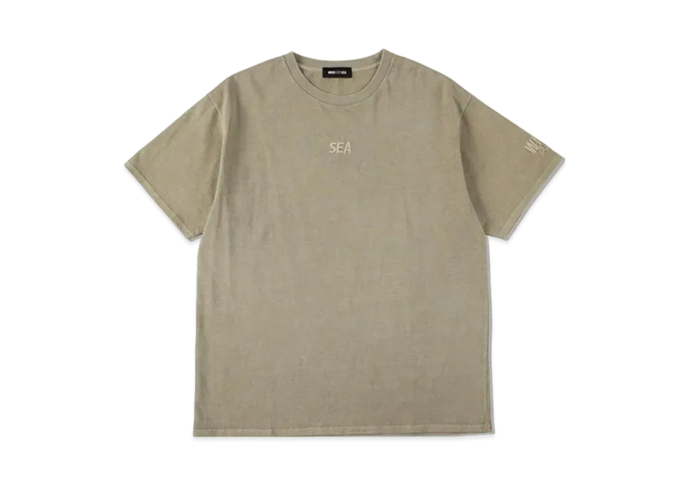 WIND AND SEA SEA (pigment-dye) S/S TEE "Charcoal"