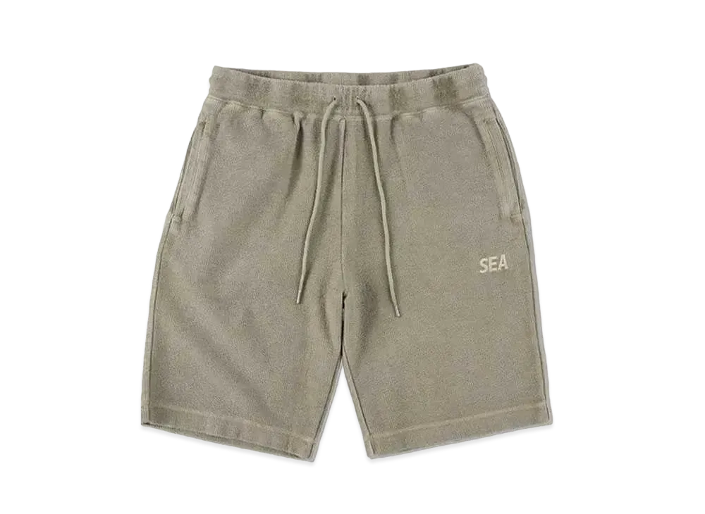 WIND AND SEA SEA (pigment-dye) Pile Shorts "Charcoal"