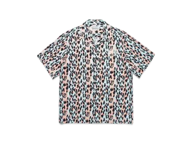 WACKO MARIA MR.BROTHERS CUT CLUB / LEOPARD OPEN COLLAR SHIRT "Orange"