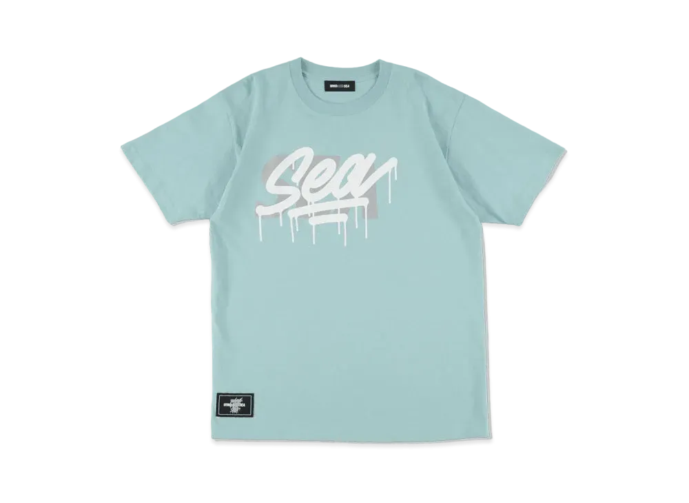 WIND AND SEA WDS x CASETiFY x it's a living T-shirt Triple Name Main Logo "Mint"