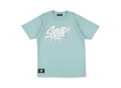 WIND AND SEA WDS x CASETiFY x it's a living T-shirt Triple Name Main Logo "Mint"