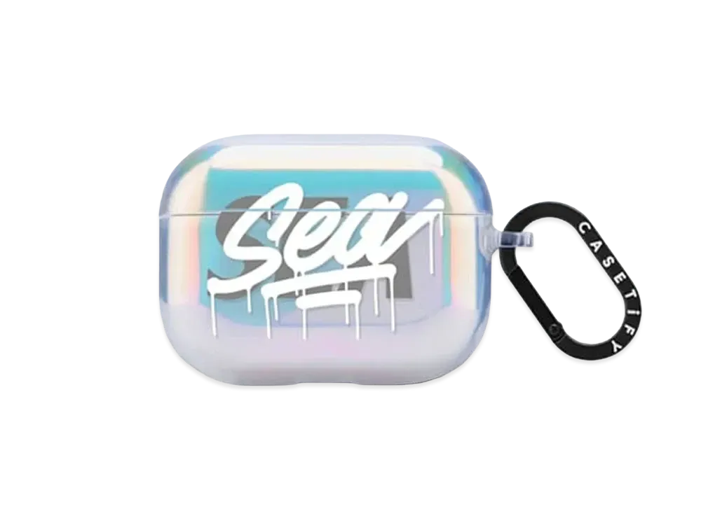 WIND AND SEA  x CASETIFY x it's a living LOGO TPU Air Pods Pro Case "Aurora"