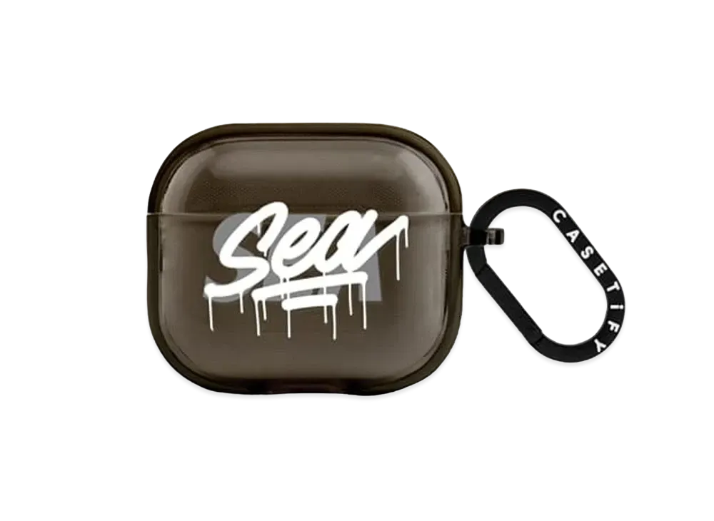 WIND AND SEA  x CASETIFY x it's a living IMPACT LOGO Air Pods (3rd generation)  Case "Black"