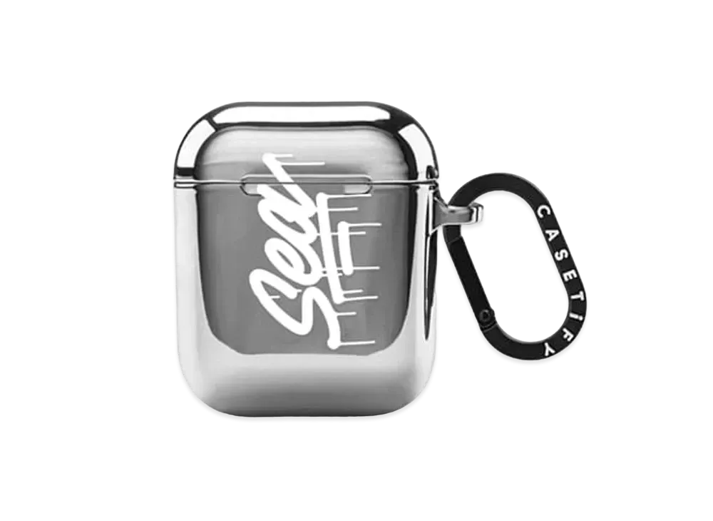 WIND AND SEA  x CASETIFY x it's a living LOGO MIRROR Air Pods (2nd generation) Case "Mirror Silver"