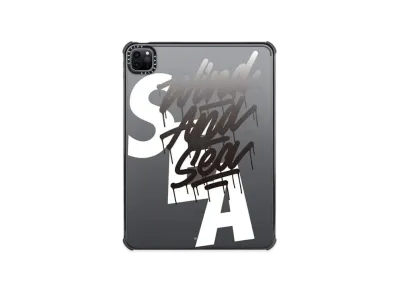 WIND AND SEA x CASETIFY x it's a living LOGO iPad Case iPad Pro 12.9 " (2020,2021) "Black"