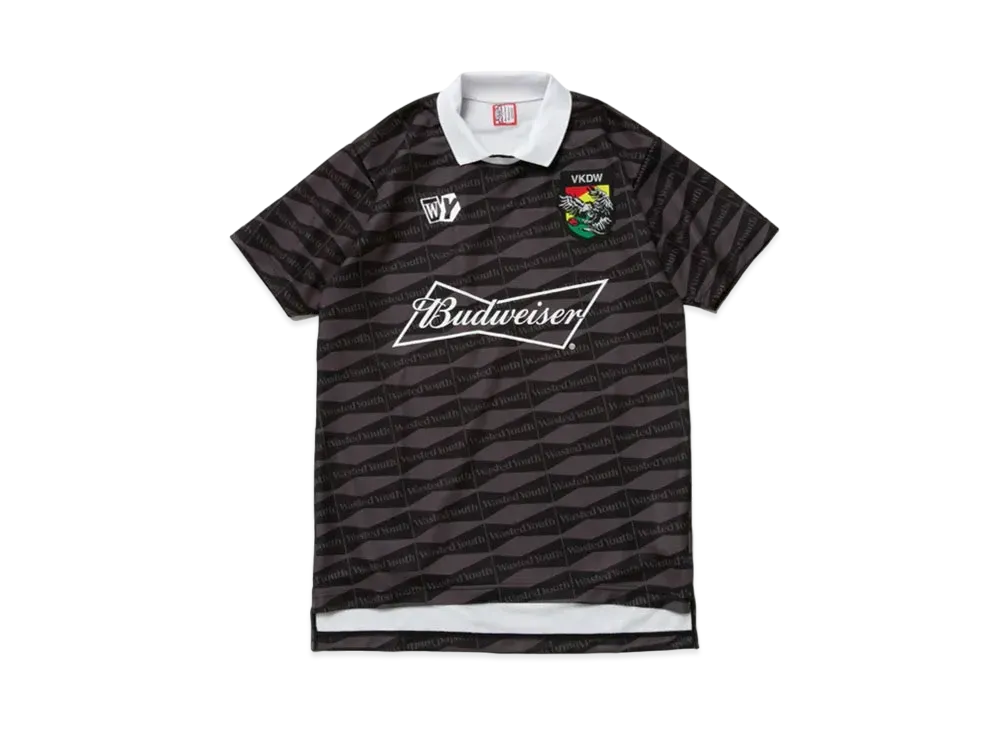Wasted Youth x Budweiser WYxBW SOCCER GAME SHIRT "Black" / VERDY