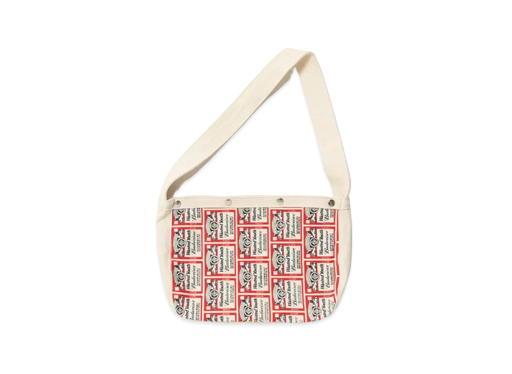 Wasted Youth x Budweiser WYxBW PAPERBOY BAG "White" / VERDY