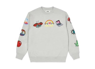 PALACE MIXED MEDIA BITMAP CREW "Grey Marl"