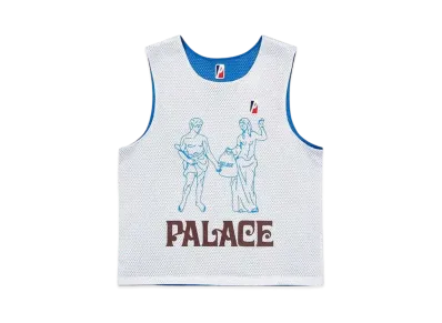 PALACE MESH PRACTICE VEST "White / Blue"