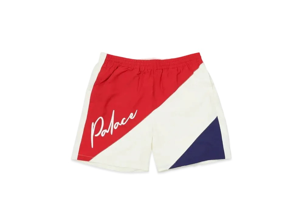 PALACE SAIL SHORTS "Red / Navy / White"