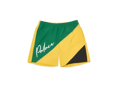 PALACE SAIL SHORTS "Green / Yellow / Black"