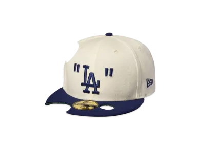 NEW ERA x OFF-WHITE x MLB LA DODGERS CAP "Cream Blue"
