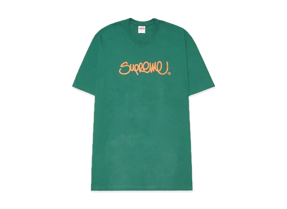 Supreme Handstyle Tee "Light Pine"