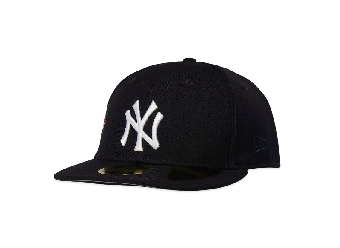 キス x ニューエラ x ニューヨーク ヤンキース フローラル ロー プロフィール フィティド "ノクターナル"