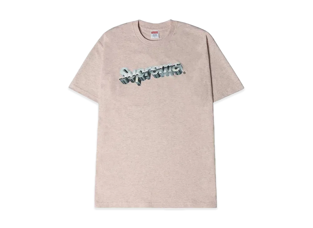 Supreme Chrome Logo Tee "Pink"