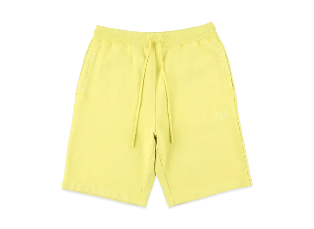 WIND AND SEA SEA (PIGMENT-DYE) SWEAT SHORTS #1 "Mimosa"
