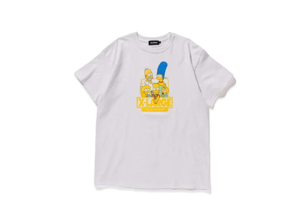 XLARGE S/S TEE THE SIMPSONS DONUT LOGO "White"