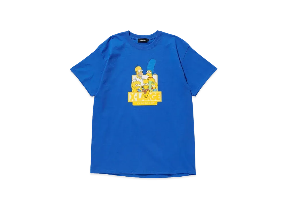 XLARGE S/S TEE THE SIMPSONS DONUT LOGO "Blue"