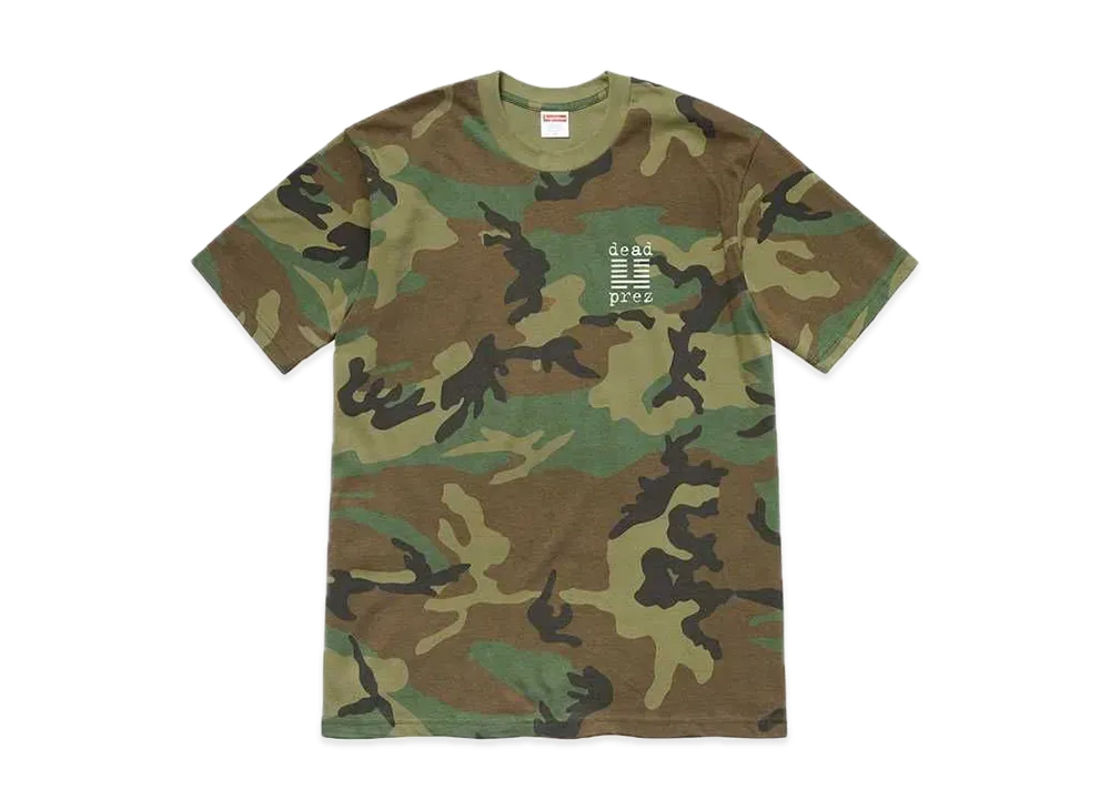 Supreme / dead prez Tee "Woodland Camo"