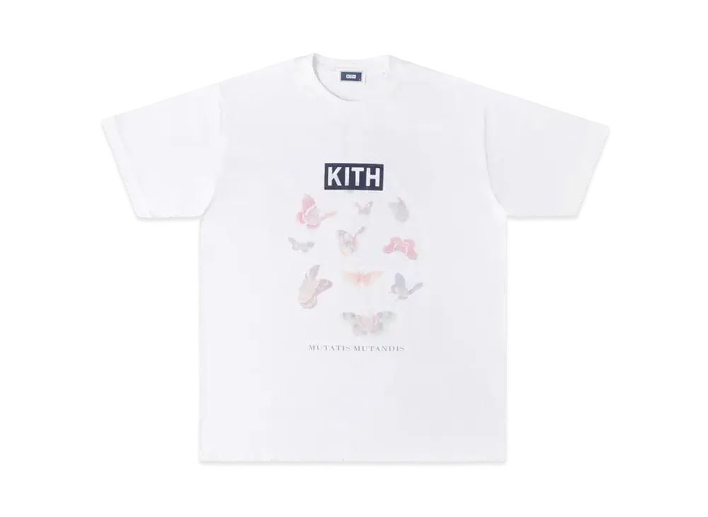 Kith Box Logo Butterfly Vintage T-shirt "White"