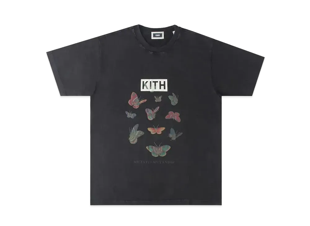 Kith Box Logo Butterfly Vintage T-shirt "Black" KH030117
